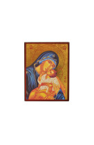 ICONE OR 9X12 VIERGE DE TENDRESSE -   - CLEMENCES