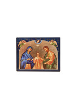 ICONE SAINTE FAMILLE AUX ETOILES 21X16CM -   - CLEMENCES