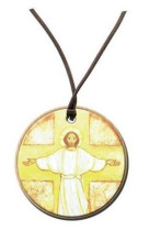 PENDENTIF MAITE ROCHE - CHRIST RESSUSCITE - MAITE ROCHE - NC