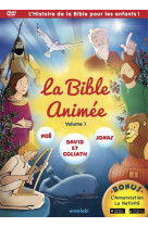 BIBLE ANIMEE - VOLUME 1 - NOE - DAVID ET GOLIATH - JONAS - COLLECTIF - NC