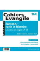 SAMSON RECIT HISTOIRE ET THEOLOGIE LECTURE JUGES 13-16 - Didier Luciani - CERF