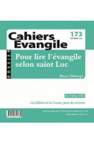 POUR LIRE EVANGILE SELON SAINT LUC - Pierre Deberge - CERF