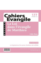 LA LOI DANS L-EVANGIDE MATTHIEU  CE177 - FLICHY O. - Cerf