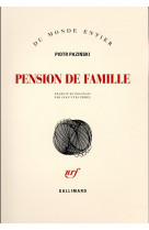 PENSION DE FAMILLE - PAZINSKI PIOTR - Gallimard