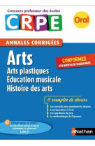 ARTS PLASTIQUES, EDUCATION MUSICALE, HISTOIRE DES ARTS - ANNALES CORRIGEES - ORAL 2017 - PUIG/THIBON - Nathan