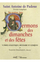 SERMONS DES DIMANCHES ET DES FETES TOME 5 -  Antoine de Padoue - CERF