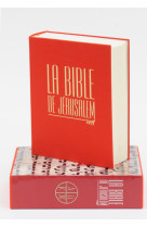 BIBLE DE JERUSALEM MAJOR TOILE ROUGE SOUS COFFRET -  EBAF - CERF