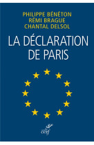 DECLARATION DE PARIS - DELSOL CHANTAL - CERF