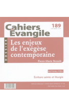 CAHIER EVANGILE NUMERO 189 - COLLECTIF - NC