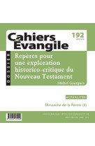 CAHIERS EVANGILE / NUMERO 192 / JUIN 2020 - COLLECTIF - NC