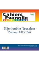 CAHIER EVANGILE - N  200 SUPPLEMENT - COLLECTIF - NC