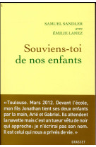 SOUVIENS-TOI DE NOS ENFANTS - SANDLER SAMUEL - GRASSET