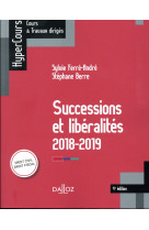 SUCCESSIONS ET LIBERALITES - 4E ED. - FERRE-ANDRE/BERRE - DALLOZ