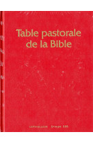 TABLE PASTORALE DE LA BIBLE - XXX - LETHIELLEUX