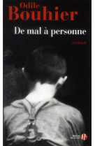 DE MAL A PERSONNE - BOUHIER ODILE - PRESSES CITE