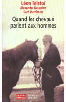 QUAND LES CHEVAUX PARLENT AUX HOMMES - KOUPRINE ALEXANDRE - DU ROCHER