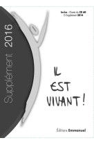 SUPPLEMENT 2016 GRAND FORMAT - CHANTS IL EST VIVANT - EMMANUEL