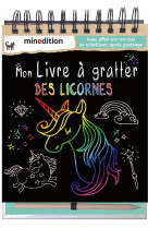 MON LIVRE A GRATTER DES LICORNES - HENSLER CAROLIN - MINEDITION