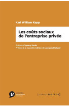 COUTS SOCIAUX DE L-ENTREPRISE PRIVEE (LES) - KAPP KARL WILLIAM - Les petits matins