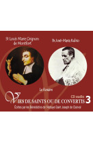 3 VIES DE SAINTS OU DE CONVERTIS T3 --SAINT LOUIS MARIE GRIGNON DE MONTFORT- BIENHEURE - BENEDICTINS DE L-ABB - NC