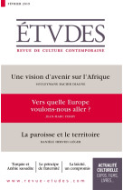 ETUDES NO 4257 - FEVRIER 2019 / UNE VISION D-AVENIR POUR L-AFRIQUE - XXX - NC