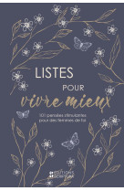 LISTES POUR VIVRE MIEUX - XXX - BIBLI O