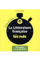 LITTERATURE FRANCAISE POUR LES NULS - VITE ET BIEN - JULAUD JEAN-JOSEPH - FIRST