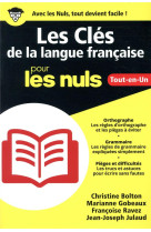 CLES DE LA LANGUE FRANCAISE TOUT-EN-UN POUR LES NULS - BOLTON/GOBEAUX/RAVEZ - FIRST