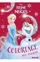 REINE DES NEIGES COLORIAGE AVEC STICKERS (NOEL) - COLLECTIF - Hemma