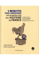 3 MINUTES POUR COMPRENDRE LES 50 DATES CLES DE L-HISTOIRE DE FRANCE - FERRAND FRANCK - Courrier du livre