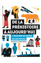 DE LA PREHISTOIRE A AUJOURD-HUI. L-HISTOIRE DU MONDE EN 400 PICTOS - JONAS ANNE - De La Martinière Jeunesse