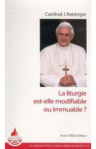 LA LITURGIE EST-ELMODIFIABOU IMMUAB? - CARDINAL J. RATZINGE - TEQUI