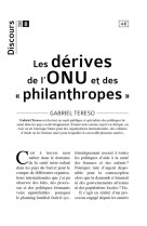 DISCOURS N*8 - LES DERIVES DE L-ONU ET DES PHILANTHROPES - GABRIEL TERESO - TEQUI