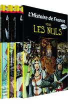 COFFRET HISTOIRE DE FRANCE EN BD (TOME 1 A 3) POUR LES NULS - Jean-Joseph Julaud - POUR LES NULS