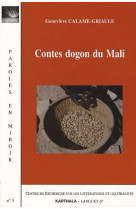 CONTES DOGON DU MALI - CALAME-GRIAULE GENEV - KARTHALA