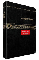 SAINTE BIBLE (LA) - SEGOND 1910 NOIRE ONGLETS, PAROLES DE JESUS EN ROUGE - XXX - AMIS BIBL LYON