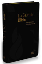 BIBLE D'ETUDE NEG A PARALLELES - COUVERTURE SOUPLE, FIBROCUIR NOIR - SEGOND NEG - MAISON BIBLE