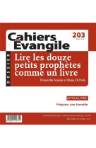 CAHIER EVANGILE - 203 LIRE LES DOUZE PETITS PROPHETES COMME UN LIVRE - COLLECTIF - NC