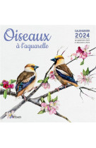 CALENDRIER OISEAUX A L-AQUARELLE 2024 - COLLECTIF - NC