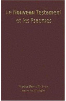 NOUVEAU TESTAMENT ET PSAUMES - COUVERTURE V INYL FORMAT 9 * 14 - OFFICIELLE TRAD. - EMMANUEL