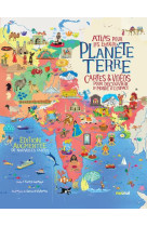 PLANETE TERRE - ATLAS POUR LES ENFANTS - CARTES ET VIDEOS POUR DECOUVRIR LE MONDE ET L-ESPACE - LAVAGNO ENRICO - NUINUI