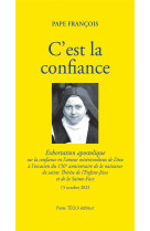 SAINTE THERESE DE LISIEUX - LETTRE APOSTOLIQUE - PAPE FRANCOIS - TEQUI