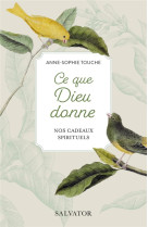 CE QUE DIEU DONNE - NOS CADEAUX SPIRITUELS - TOUCHE ANNE-SOPHIE - SALVATOR