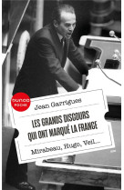 LES GRANDS DISCOURS QUI ONT MARQUE LA FRANCE - MIRABEAU, HUGO, VEIL... - GARRIGUES JEAN - DUNOD