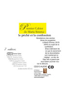 PREMIER CAHIER DE MARIA SIMMA - LE PECHE ET LA CONFESSION - LIVRE AUDIO - MARIA SIMMA. - NC