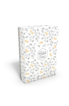 BIBLE JOURNAL DE BORD  -  MODELE SOUPLE VIVELLA BLANC MOTIFS DORES - COLLECTIF - MAISON BIBLE