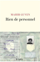 RIEN DE PERSONNEL - GUVEN MAHIR - CERF