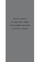 LETTRE OUVERTE AU TYPE HAUT COMME TROIS POMMES DERRIERE LA FILLE A TALONS - FRIEDMANN ARNAUD - BOOKS ON DEMAND