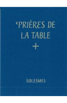 PRIERE DE LA TABLE BENEDICTIONES MENSAE - COLLECTIF - SOLESMES