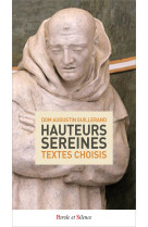 HAUTEURS SEREINES - Augustin Guillerand (Dom) - PAROLE SILENCE